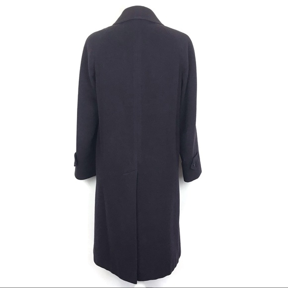 Burberry Purple Pure Cashmere Long Trench Coat - Picture 3 of 8